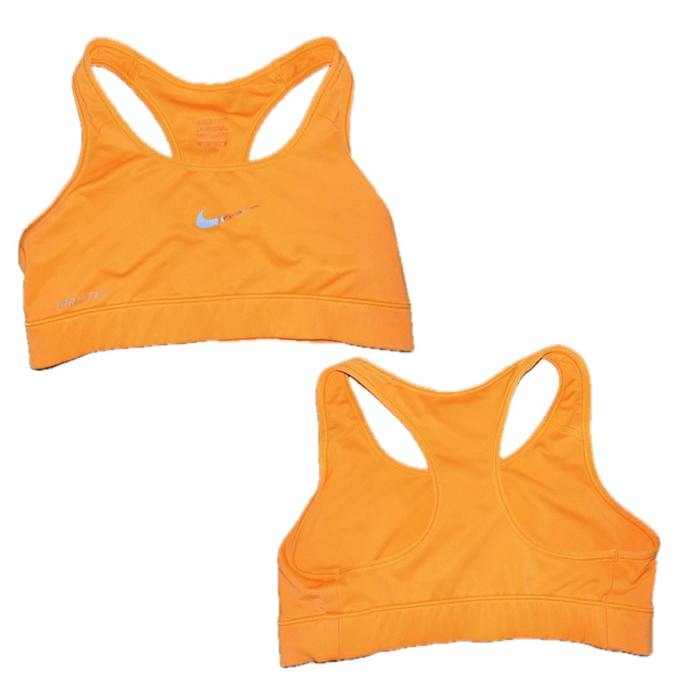 Nike Pro Sport Bra - Dri-Fit - S - Neon Orange/Silver